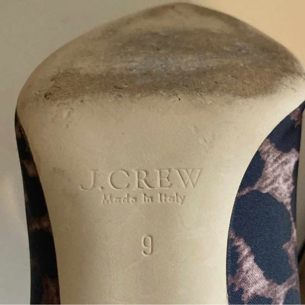 J. Crew Elsie Stiletto pumps in leopard satin